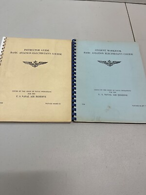 #ad U.S. Navy Student Workbook Basic Aviation Electricians Course and Instructor Gui