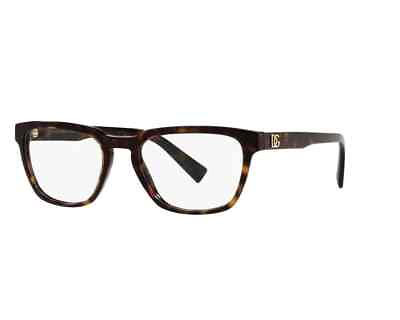 #ad Dolce Gabbana DG 3333 502 54mm Dark Brown Tortoise Unisex Eyeglasses