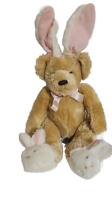 #ad VINTAGE Teddy Bear w Bunny Ears Laura Secord Fanny May Plush 17quot;