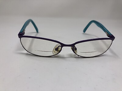 #ad Gucci Eyeglasses Frame GG2864 Purple Teal 55 15 135 Full Rim Italy OW32