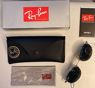 #ad Ray Ban 0RB3447 001 Gold G15 New Sunglasses AUTHENTIC In Box 47mm x 21 amp; 140
