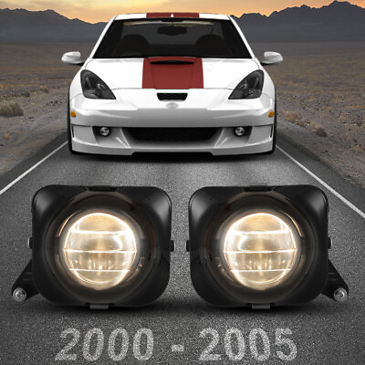 #ad Fog Lights For 00 05 Toyota Celica Factory Bumper Replacement Lamps Clear Lens