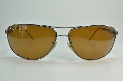 #ad Authentic Ray Ban RB 3506 132 83 Gunmetal Grey Bronze Sunglasses
