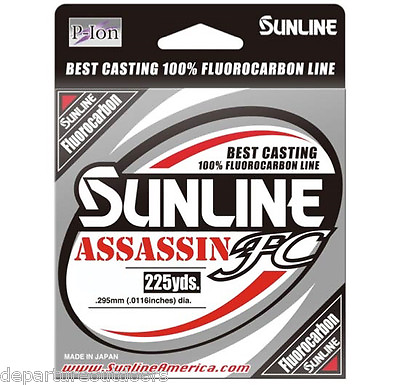 #ad Sunline Fishing Line Sunline Assassin Fc Fluorocarbon Fishing Line 225 Yards