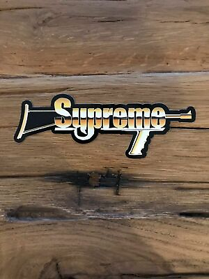 #ad SUPREME NYC Sticker Box Logo AUTOMATIC Gun $25.00