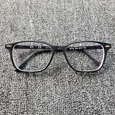 #ad Ray Ban Eyeglasses Frames Black RB 7113 2000 55 17 145 Frames Only