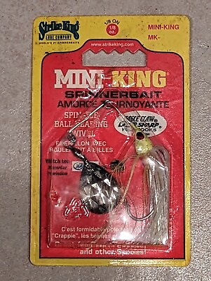#ad STRIKE KING 1 8OZ MINI KING SPINNERBAIT MK 104G New Old Stock in Package