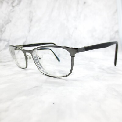 #ad Prada VPR 51P 2AU 1O1 Eyeglasses Gray Black Full Rim Rectangle Frames 54 18 140