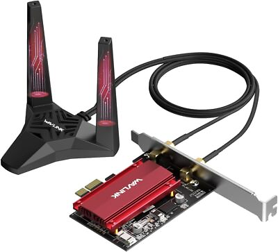#ad WiFi 6E AX5400M PCIe WiFi Card Bluetooth 5.3 Tri Band AX210 Wireless Adapter