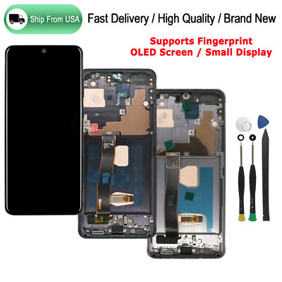 #ad OLED For Samsung Galaxy S20 Ultra G988 LCD Display Touch Screen Digitizer Frame