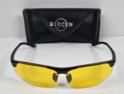 #ad Men#x27;s Driving Polarized Night Vision Driving Glasses w Yellow Lens Al Mg Metal