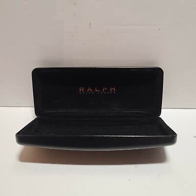 #ad Ralph Lauren Black Glasses Case Hard Shell