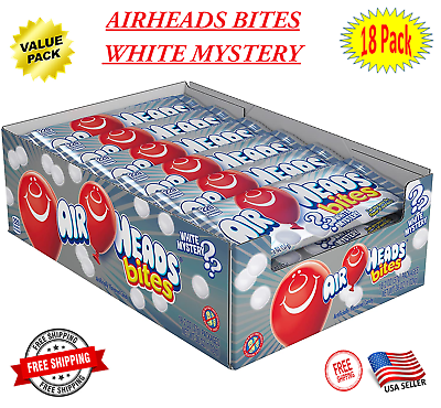 #ad Airheads Bites Candy White Mystery Party Bulk 2 Ounce Peg Bag 18 Count