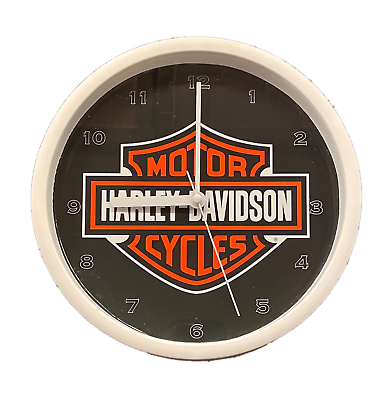 #ad Harley Bar and Shield 9quot; Wall Clock