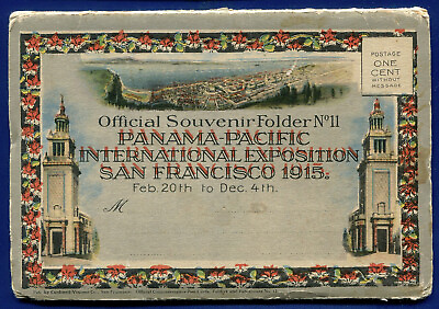 #ad 1915 Panama Pacific International Exposition San Francisco Postcard Folder PF349 $8.00