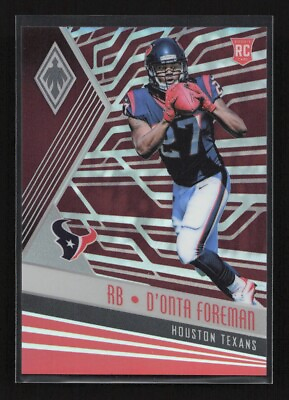 #ad D#x27;ONTA FOREMAN 2017 Phoenix RC Rookie Card Red Refractor Texans Panthers 299 SP