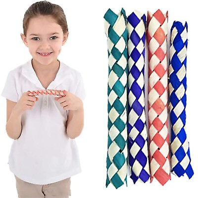 #ad The Dreidel Company Classic Finger Traps Chinese Bamboo Toys Assorted Color...