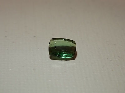 #ad .85 carat Green Tourmaline gemstone gem from gold 7x5 mm rectangle Nice