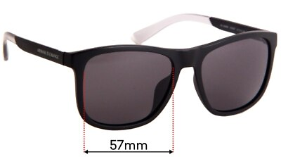 #ad SFx Replacement Sunglass Lenses Fits Armani Exchange Ax 4049sf 57mm Wide