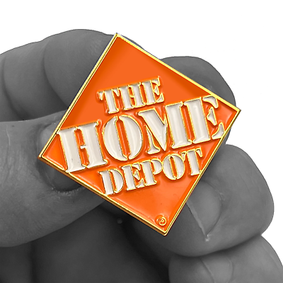 #ad GL6 004 Home Depot Pin Associate orange apron lapel pin