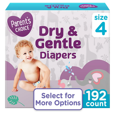 #ad Parent#x27;S Choice Dry amp; Gentle Diapers Size4 192 Count