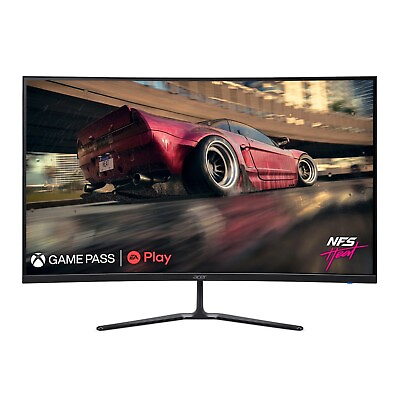 #ad Acer Nitro 31.5quot; 1500R Curved Full HD 1920 x 1080 Gaming Monitor Black