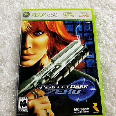 #ad Perfect Dark Zero for XBOX 360 complete disc manual case cover RATED M