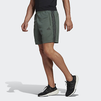 #ad adidas men Primeblue Designed to Move Sport 3 Stripes Shorts