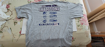 #ad Vintage New York Giants   3X Superbowl Champs    XL