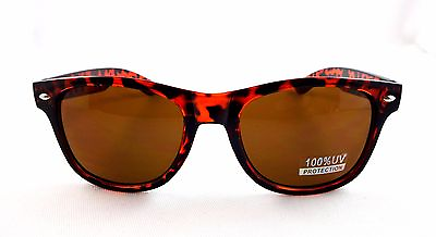 #ad Sunglasses Tortoise Design Classic Retro Plastic Frames 100% UV Protection