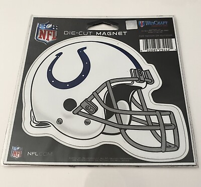 #ad New NFL Indianapolis Colts Magnet 4” Helmet by WinCraft 4 Inch Die Cut Win Craft