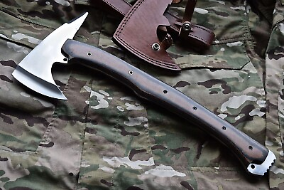 #ad Custom Handmade Beautiful D2 Tool Tracker Knife Tactical knife Leather Sheath $99.99