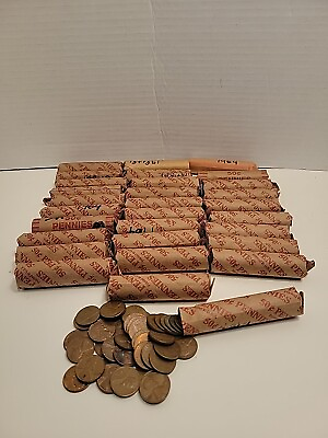 #ad $15 10LBS 1960 1982 95% Copper Pennies Lincoln Memorial Cents Rolls