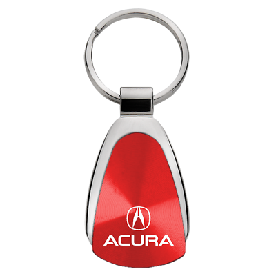 #ad Acura Red Teardrop Authentic Logo Key Chain Fob Ring Official Licensed