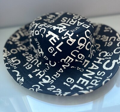 #ad Chanel Rue De Cambon Rare Cotton CC Hat $1490.00