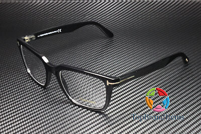 #ad Tom Ford FT5304 001 Shiny Black Clear Lens Plastic 54 mm Men#x27;s Eyeglasses