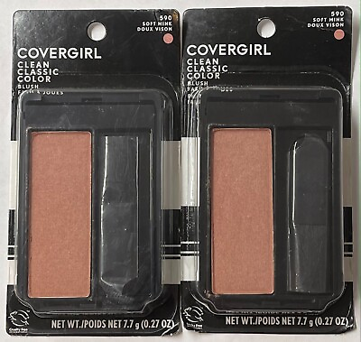 #ad Covergirl Clean Classic Color Blush 590 Soft Mink 2 Pack