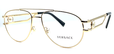 #ad VERSACE VE1269 1002 Gold Men#x27;s 57 mm Eyeglasses