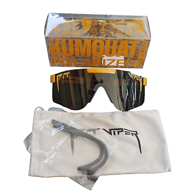 #ad Polarized Pit Viper DW Sunglasses Metallic Gold Orange Blocks 100% UVA amp; UVB NEW