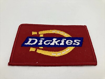 #ad Vtg Dickies Badge Patch Embroidered For Jacket Hat Etc Iron Or Sew On