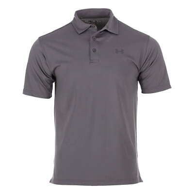 #ad New Under Armour Men#x27;s AERATED GOLF Polo UA MENS SHIRT COLLARED GREY Small