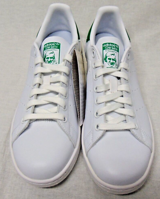 #ad Adidas Stan Smith Low Mens Trainers White amp; Green Size 6.5 NEW