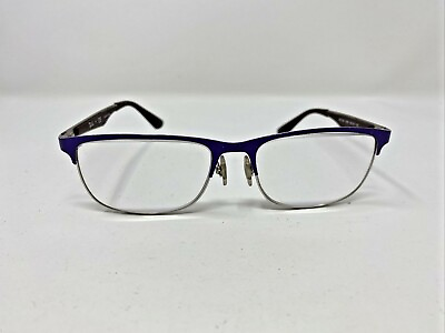 #ad Ray Ban Eyeglasses Frames RB1052 4056 49 15 130 Purple Brown Half Rim T735