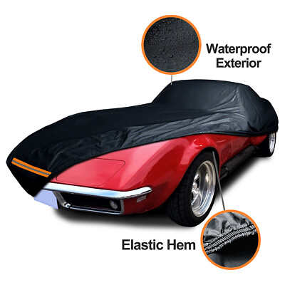 #ad 4 Layer CUSTOM FIT Chevrolet Corvette C3 Car Cover 100% Waterproof All Weather