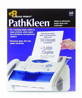 #ad Read Right Pathkleen Laser Printer Cleaning Sheets RR1237