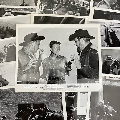 #ad Vintage Photos Lot Of Movie Stills The Desperados Are In Town 1956 Robert Arthur