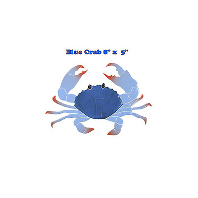 #ad Crab 8quot; Blue Pool Mosaic Tile swim Bath wall table bar Table Top patio walk art $89.95