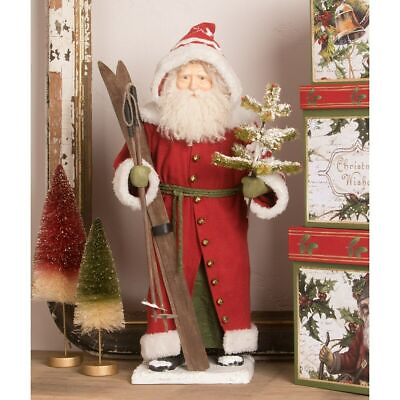 #ad Bethany Lowe Large Vintage Santa w Skis TD0026