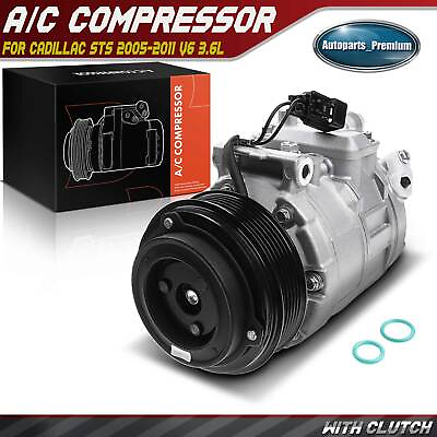 #ad New AC Compressor with Clutch for Cadillac STS 2005 2011 V6 3.6L PAG 46 25737325 $144.49