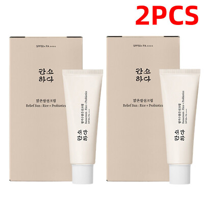#ad 2PCS Beauty of Joseon Relief Sun Rice Probiotics 50ml SPF50 PA Sunscreen $12.34